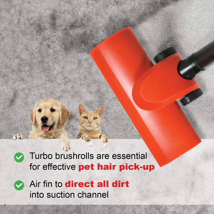 Red Airo Turbine Turbo Carpet Brush Tool for Numatic Henry Hetty Vacuum Cleaner 601226