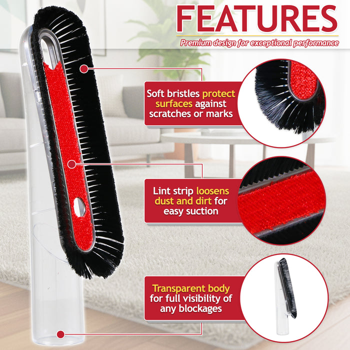 Dusting Brush Head Soft Bristle Delicate Surface Tool Attachment for Titan Vacuum Cleaners (32mm)