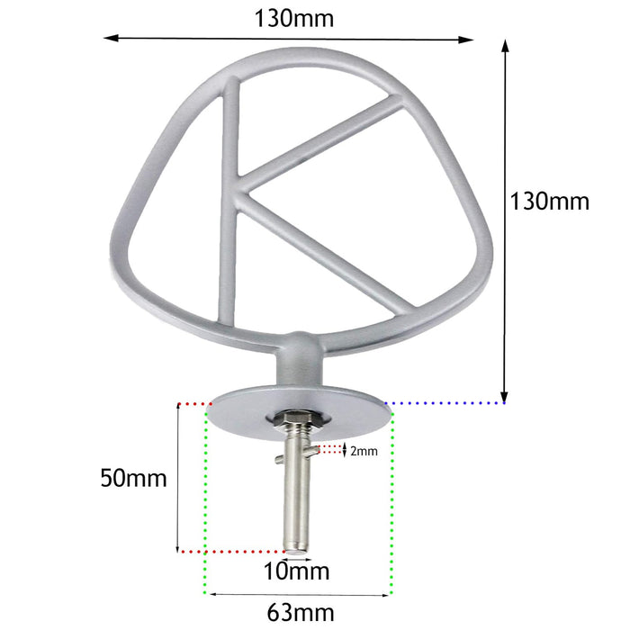 Kenwood Aluminium Chef K Beater Mixer Attachment KM0 KM1 KM2 KM3 KM4 KM5 A900 712214