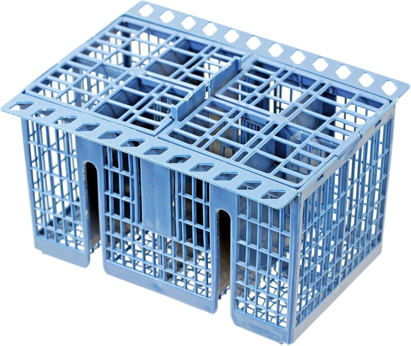 Dishwasher Cutlery Basket Universal Cage for Hotpoint fits Indesit fits Whirlpool C00257140 (Detachable Handle, Blue)