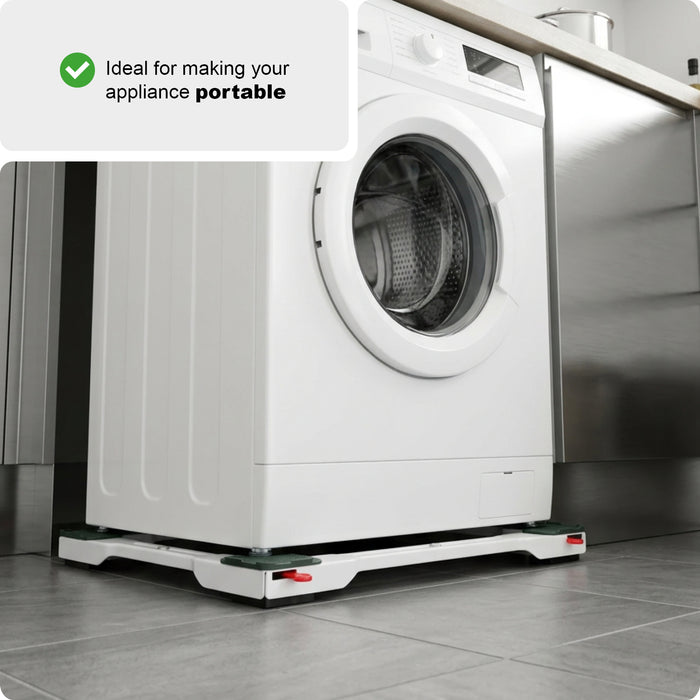 UNIVERSAL Appliance Wheels Adjustable Trolley Stand Washing Machine Roller