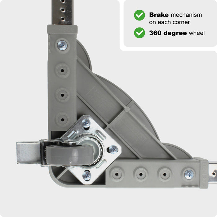 Universal Appliance Wheels Adjustable Fridge Freezer Washing Machine Dolly Trolley Stand (100KG Load)