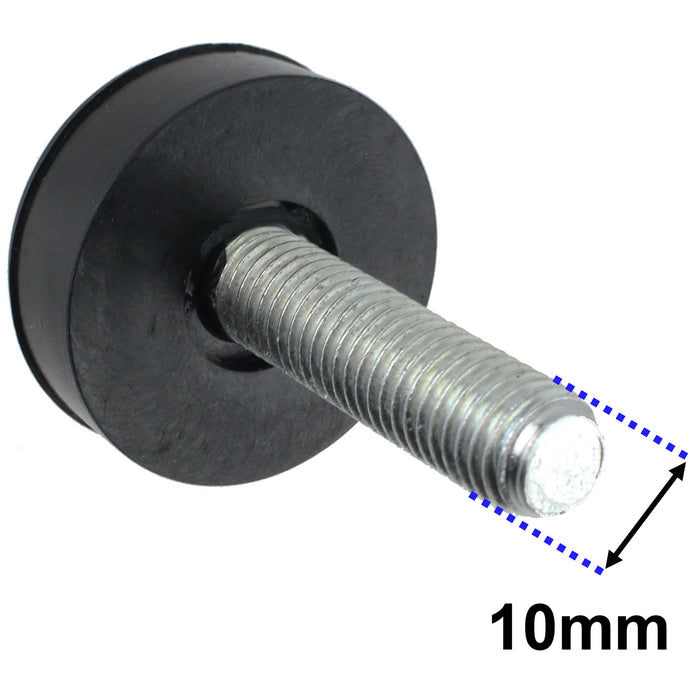 Universal Washing Machine Adjustable Screw in Foot (10mm Thread)