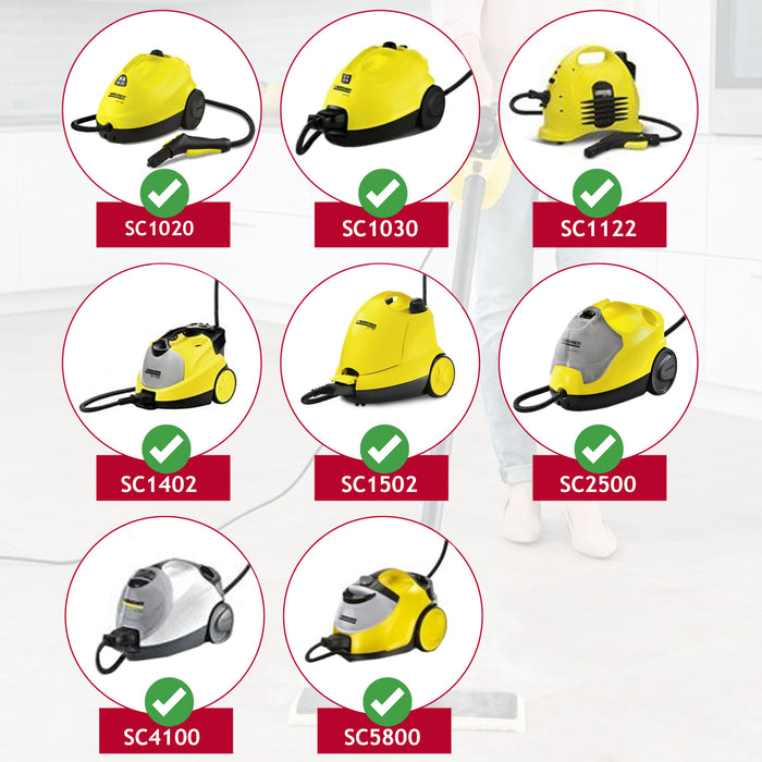 Terry Covers and Brush Nozzle set for Karcher SC1.020 SC1020 SC1030 SC4100 Steam Cleaners