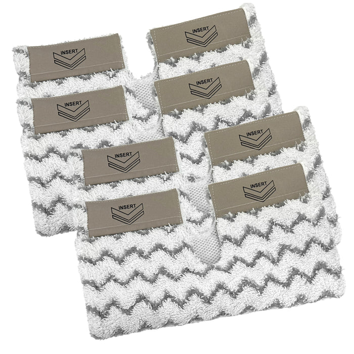 Cover Pads for SHARK Steam Cleaner Mop Dirt Grip S6001 S6003 Klik n' Flip (Pack of 4)