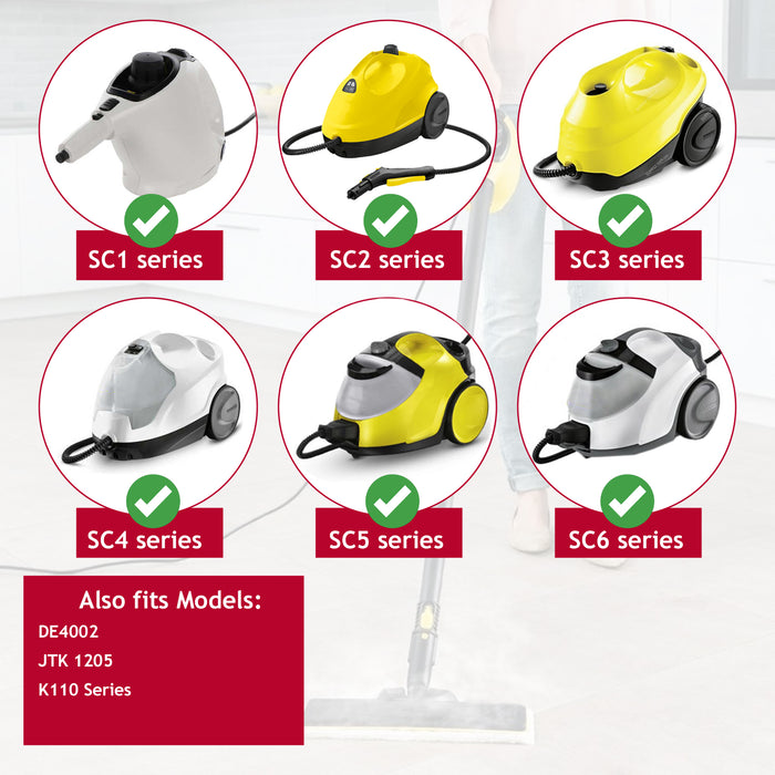 Terry Covers and Brush Nozzle set for Karcher SC1 SC2 SC3 SC4 SC5 Steam Cleaners