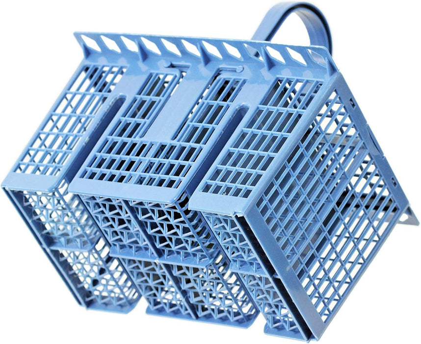 Dishwasher Cutlery Basket Universal Cage for Hotpoint fits Indesit fits Whirlpool C00257140 (Detachable Handle, Blue)