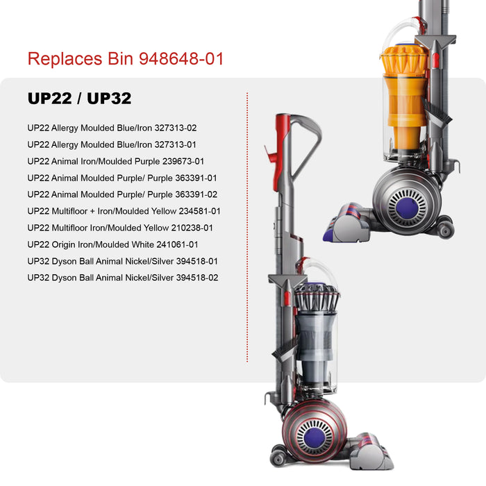 Dirt Bin fits DYSON UP22 Animal Multi Ball UP32 Dust Canister Upright Container