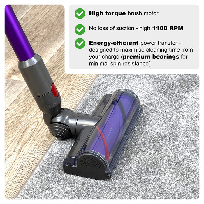 Brush Head for Dyson V7 V8 V10 V11 V15 Vacuum Cleaners Animal Torque Direct Drive Head + Brush