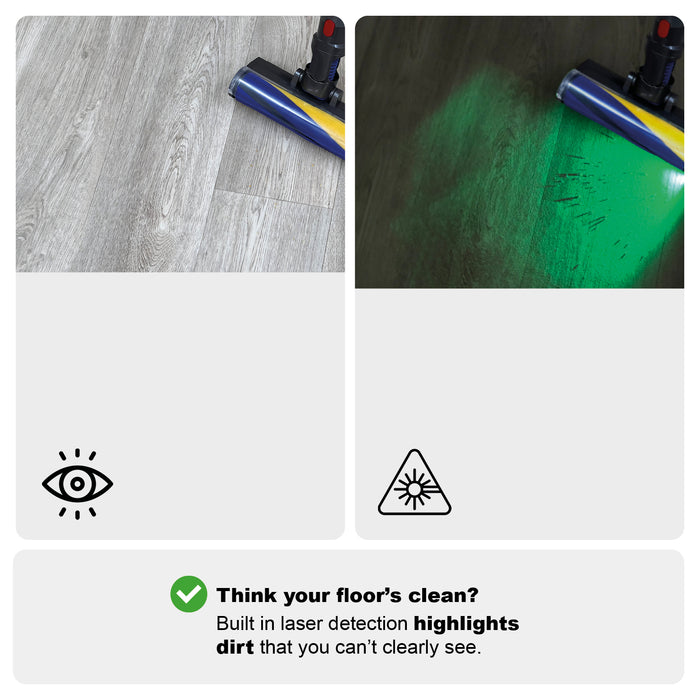 Soft Roller Brush Head for VACTechPro V15 Hard Floor Dirt Detect Laser