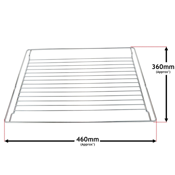 Wire Shelf Rack for Beko BIE24300 BIM22300 BIE22100 Oven Cooker 460mm x 360mm Full Width
