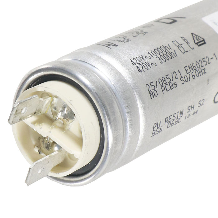 9uF Capacitor Silver