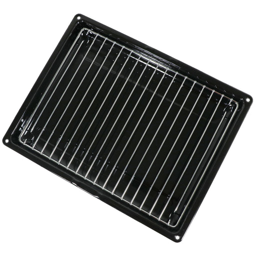 Black Grill Pan for Bosch Neff Siemens Drip Tray Baking Roasting Small 355 x 280 mm + Insert