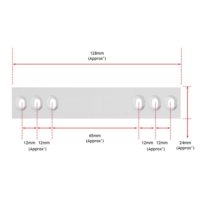 Integrated UNIVERSAL Fridge Door Slide Mounting Bracket Slider Kit  (x4)