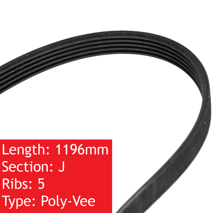 Drive Belt for AEG Washing Machine L12710VIT LAV2200ID LAV50630 LAVW1050 J5 1323531200