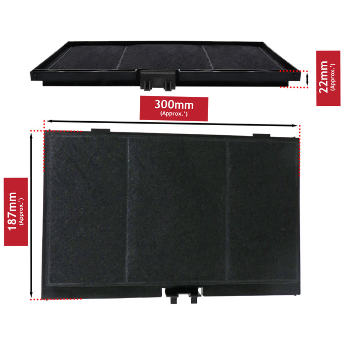 Carbon Filter for Bosch Cooker Hood DSZ4551 11008080 DFM063W50 DFM064W50