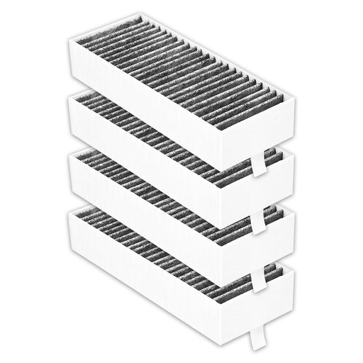 Activated Carbon Filter for Neff T48PC7BX2 T48TD7BN2 T58PL6EX2 T58TL6EN2 Cooker Hood (Pack of 4)