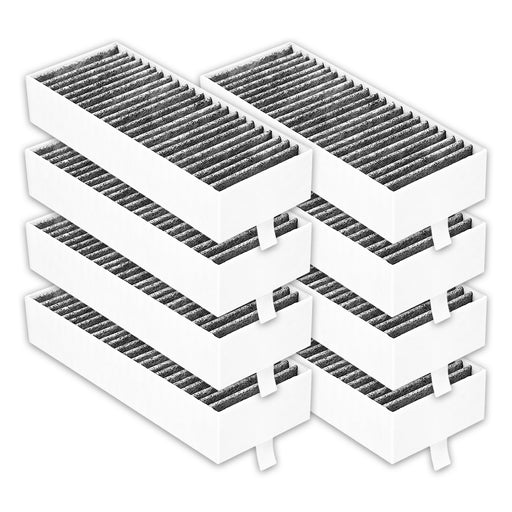 Activated Carbon Filter for Neff T48PC7BX2 T48TD7BN2 T58PL6EX2 T58TL6EN2 Cooker Hood (Pack of 8 Filters)
