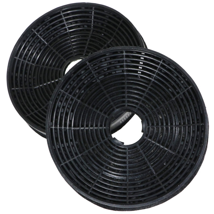 Carbon Filters for Amica Cooker Hood Extractor Charcoal Round Fan Vent (Pack of 2)