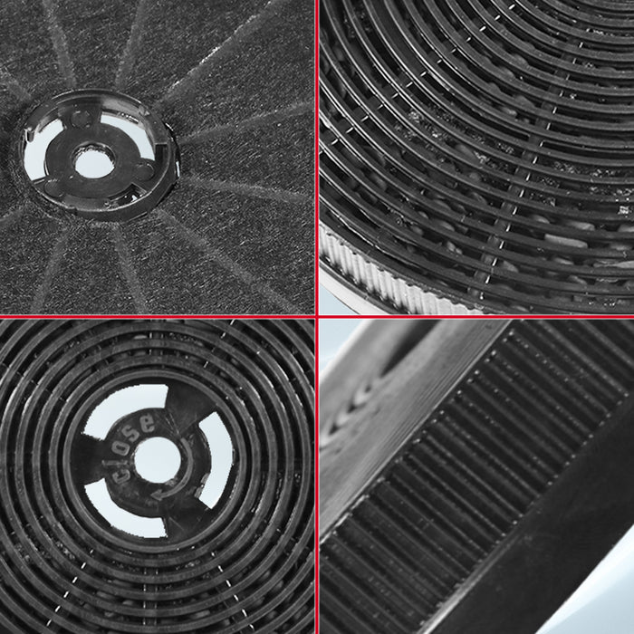 Charcoal Filter for Econolux Cooker Hood Extractor Vent TMFILT4 (170mm x 25mm, Pack of 2)