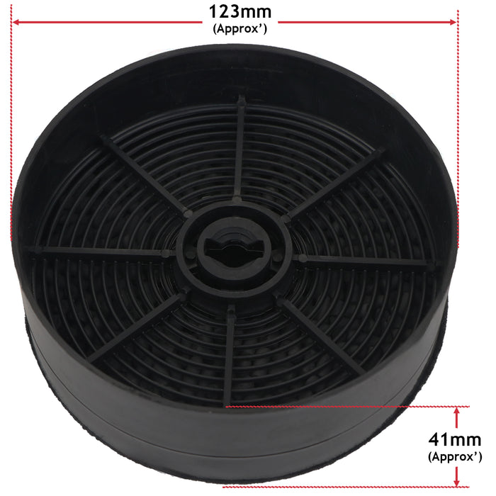 Carbon Filters For Franke Fits Faber Fits Faure Cooker Hoods ECFB03 9029798809 (Pack of 2)
