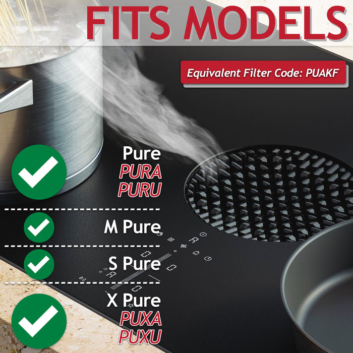 Activated Carbon Filter for Bora Pure M S X PURA PUXA PURU PUXU Cooker Hood (PUAKF)
