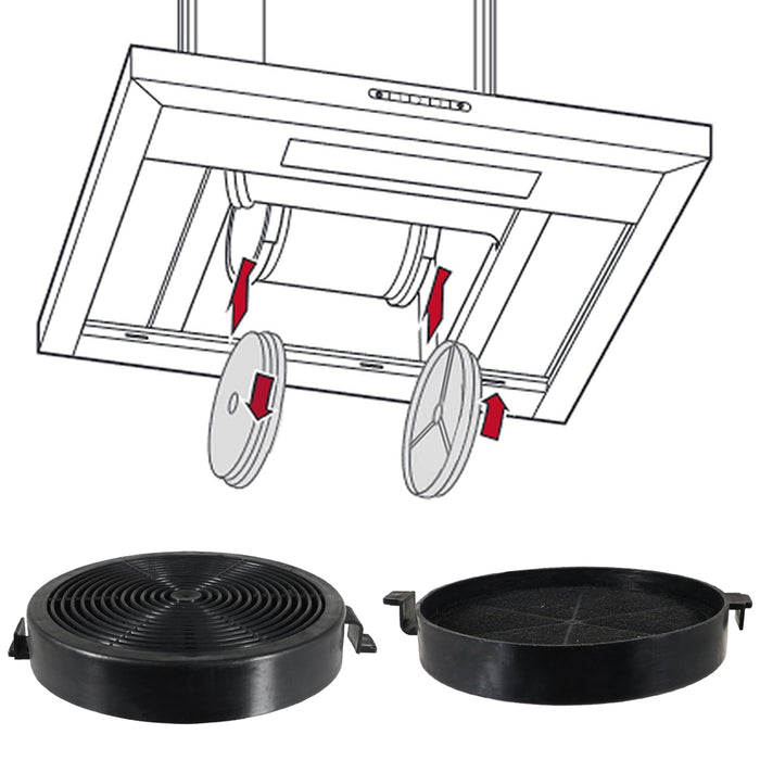 Carbon Filters for Belling Cooker Hood CHIM600RBLK CHIM600RSS x 2 Filter