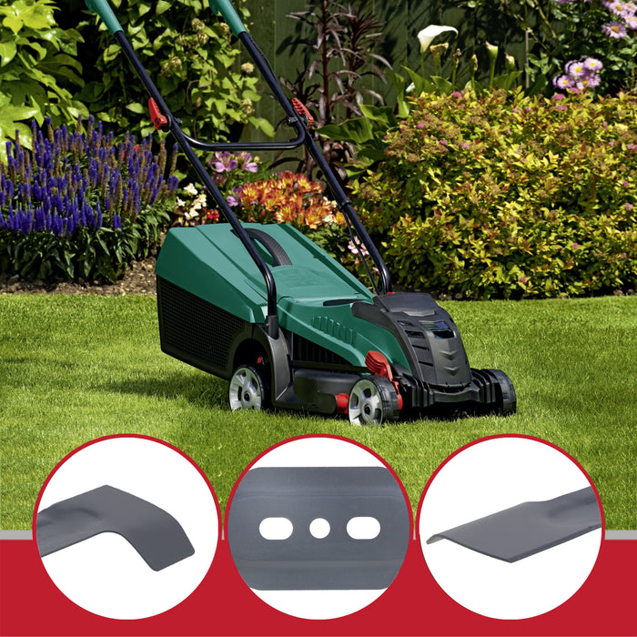 Metal Blade for Bosch Rotak 32Li S CityMower 18 Lawnmower (32cm, Pack of 2)