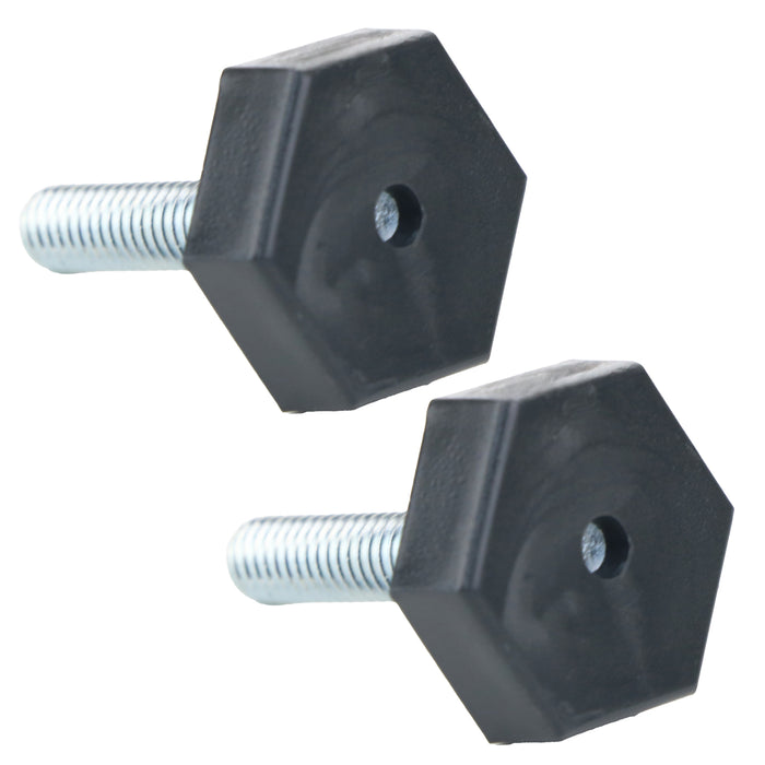Universal Fridge Freezer Adjustable Screw in Foot Leg M6 6mm (Pack of 2)