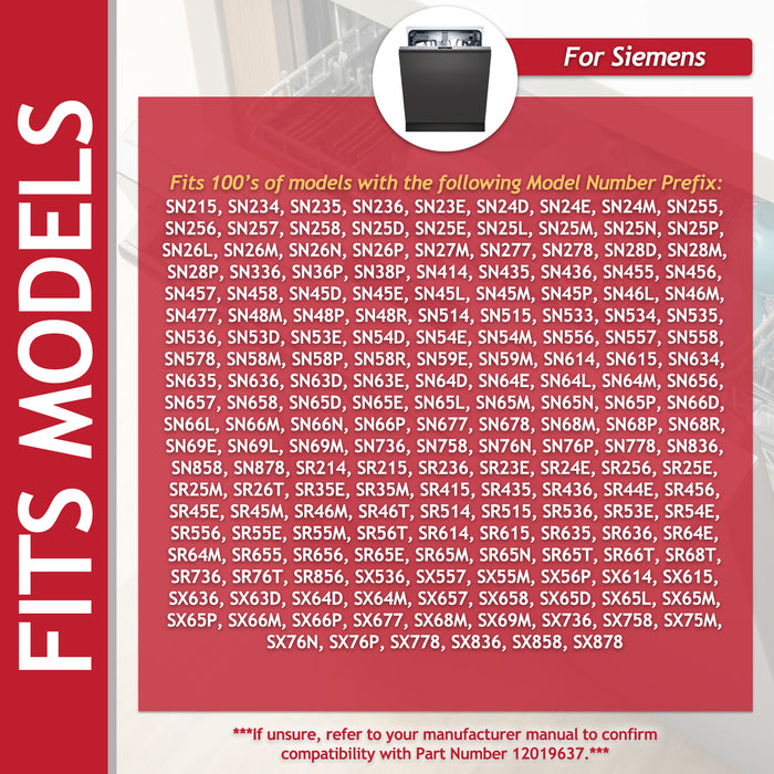 Bosch Neff Siemens Dishwasher Heat Pump Main Circulation Motor Flow Assembly Kit (12019637)