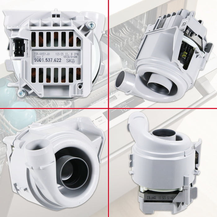 Bosch Neff Siemens Dishwasher Heat Pump Main Circulation Motor Flow Assembly Kit (12019637)