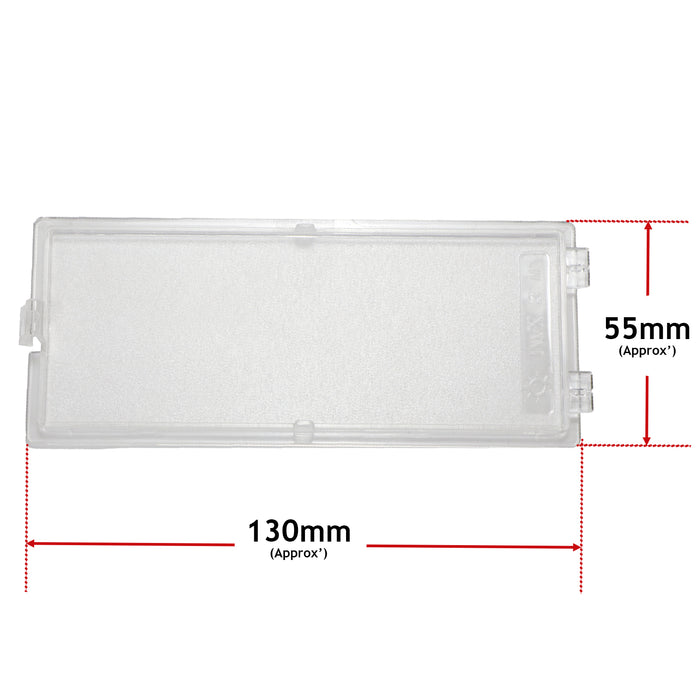 Cooker Hood Light Diffuser Cover Panel for Bosch 130mm x 55mm 12025015