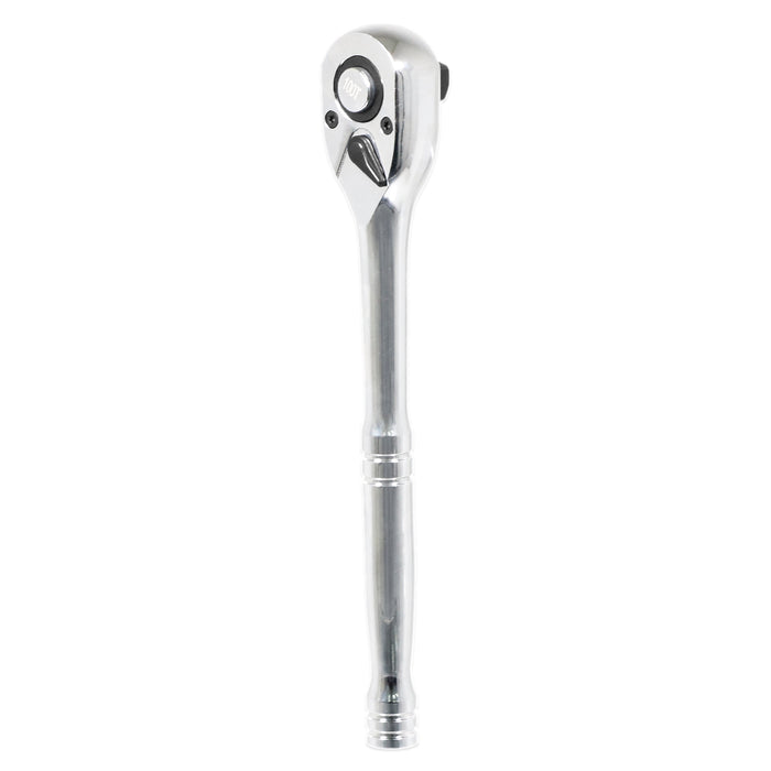 1/4" Socket Ratchet Square Drive 100 Teeth Quick Release Reversible Chrome Vanadium Steel Tool