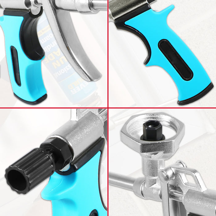 Expanding Foam Applicator Gun Caulking Sealing Filling Spray Tool Kit (for 750ml Threaded Connector Cans)