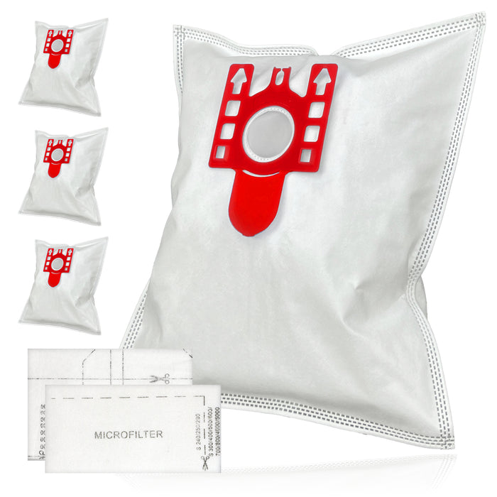 4 Bags for MIELE FJM Air Filters 9917710 Cloth Microfibre C1 C2 C3 S4210 S6210