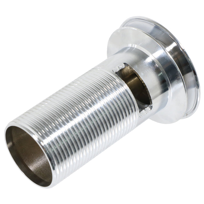 Clicker Basin Waste Bathroom / Kitchen Sink Plug 1 1/4" Round Silver (Slotted with Overflow)