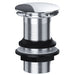 Clicker Basin Waste Bathroom / Sink Plug 1 1/4" Round Silver Unslotted