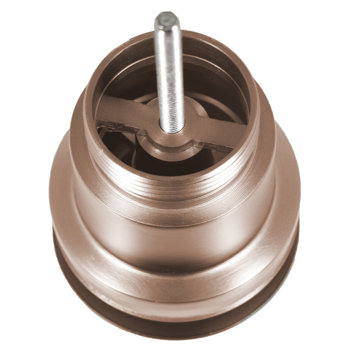 Clicker Basin Waste Plug 1 1/4" 60mm Click Clack Bathroom Sink Pop Up Push Dome (Brushed Copper)