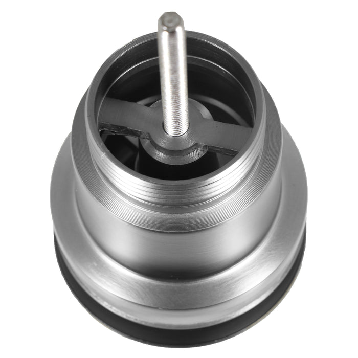 Clicker Basin Waste Plug 1 1/4" 60mm Click Clack Bathroom Sink Pop Up Push Dome (Brushed Nickel)