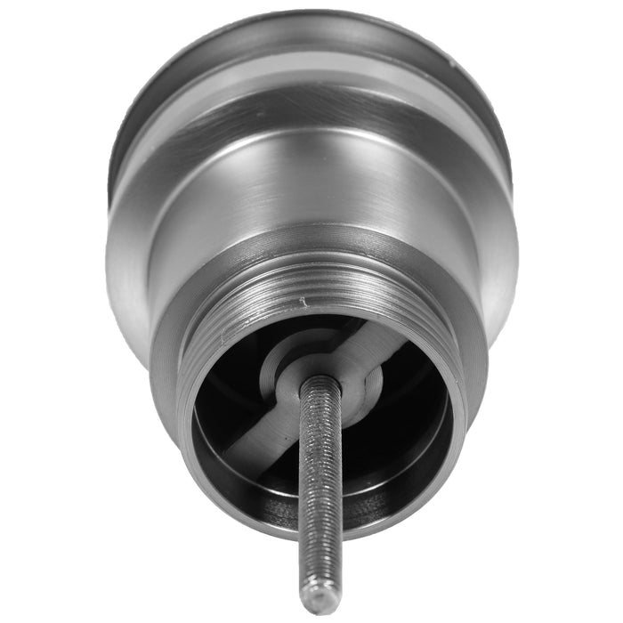 Clicker Basin Waste Plug 1 1/4" 60mm Click Clack Bathroom Sink Pop Up Push Dome (Brushed Nickel)