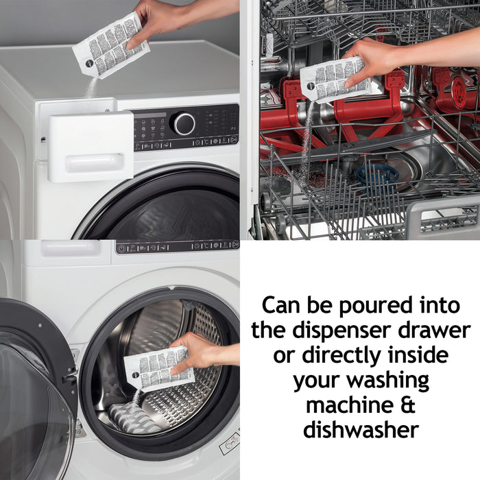 WPRO Universal Limescale & Detergent Remover For Dishwasher - 4 Packs of 12 - C00090908