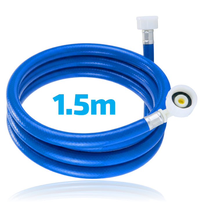 Universal 1.5M Cold Water Dishwasher Fill Hose Blue Inlet Feed Pipe 1.5 Metre