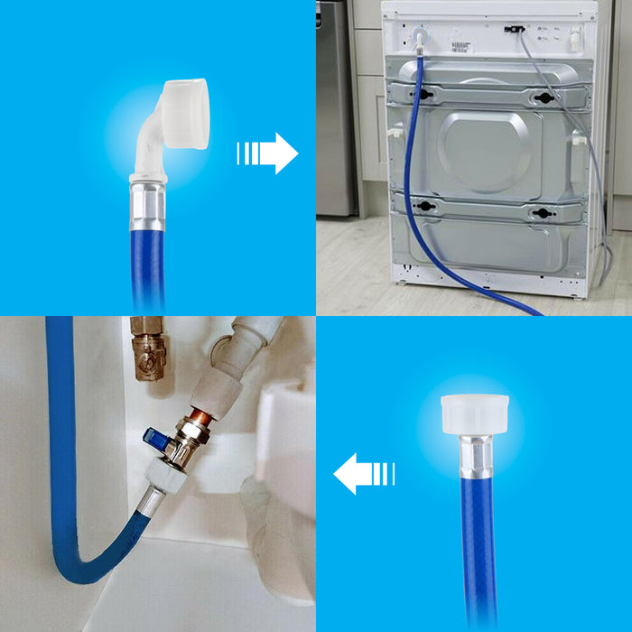 Cold Water Fill Inlet Pipe Hose compatible with Servis Washing Machine (Long 2.5m)