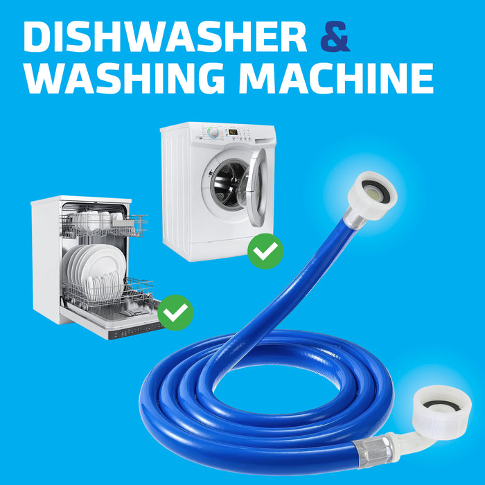 Cold Water Fill Inlet Pipe Hose compatible with Vestel Washing Machine (Long 2.5m)