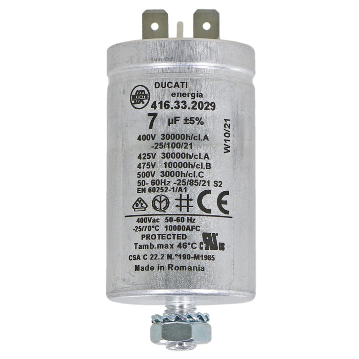 Indesit Genuine 7uF Tumble Dryer Capacitor G75C G84V IDV65 IS70C ISL70C ISL60V
