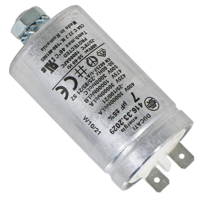 Indesit Genuine 7uF Tumble Dryer Capacitor G75C G84V IDV65 IS70C ISL70C ISL60V