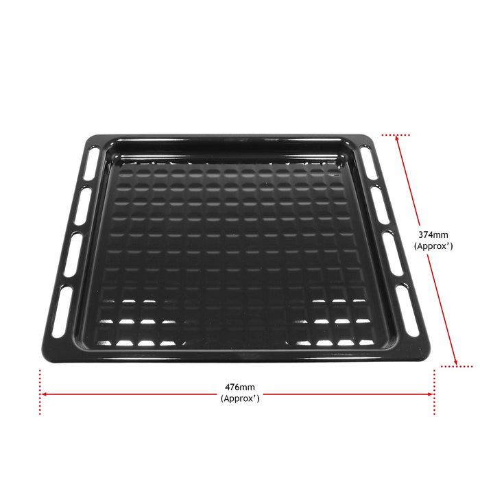 Oven Grill Tray Crisper Shelf For Whirlpool Full Width Bottom Drip Base Pan Rack 476mm x 374mm