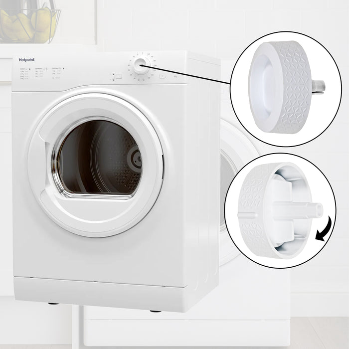Hotpoint Tumble Dryer Knob H1D80WUK H2D71WUK H2D81WEUK Ariston A2D81WGCC C00728402