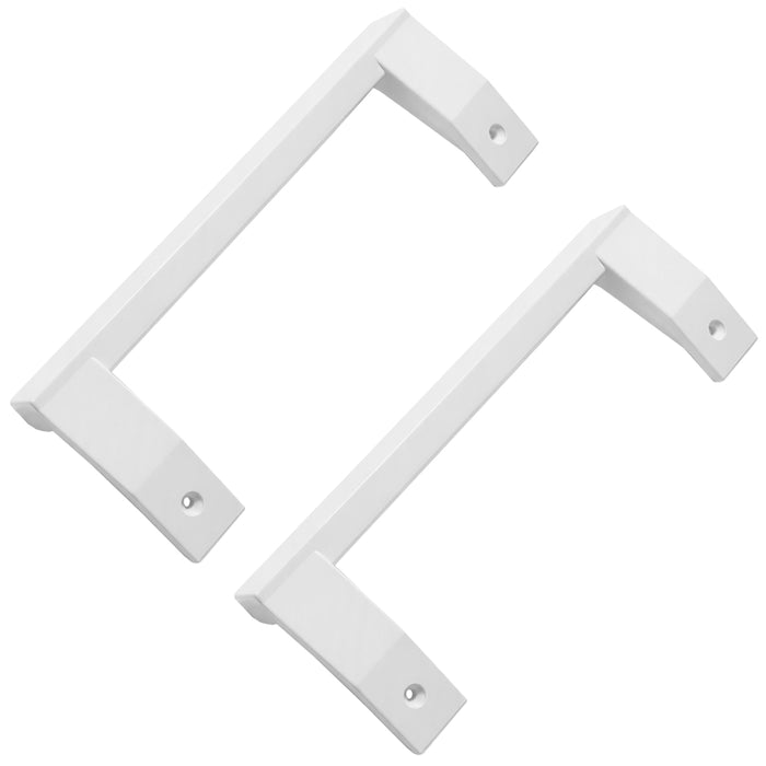 Door Handle for Fridge Freezer White Grab Bar Refrigerator Replacement 220mm x 2 Handles