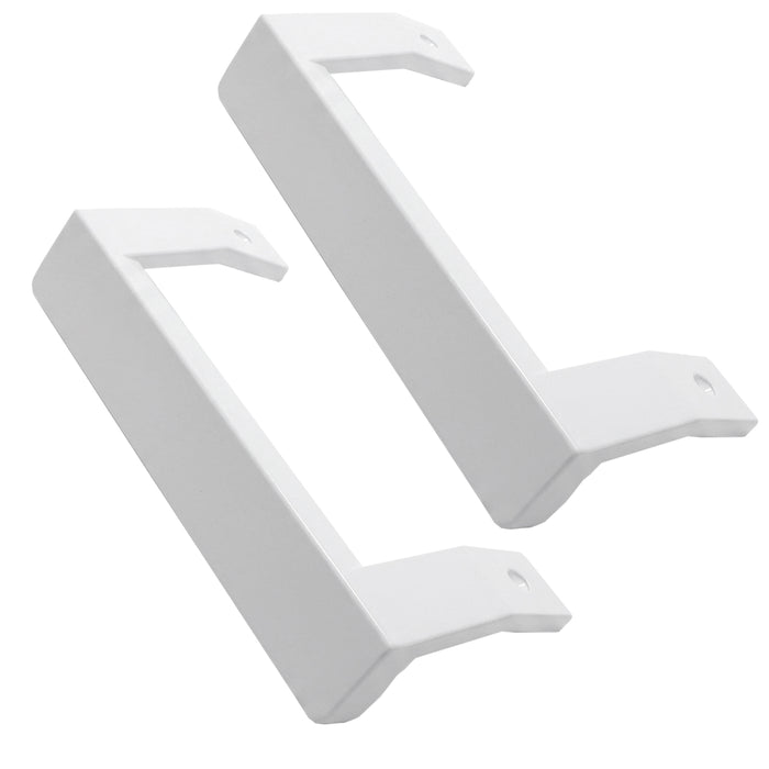 Door Handle for Fridge Freezer White Grab Bar Refrigerator Replacement 220mm x 2 Handles